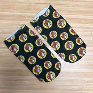 Bucc-ee’s Black and Yellow No-Show Socks
